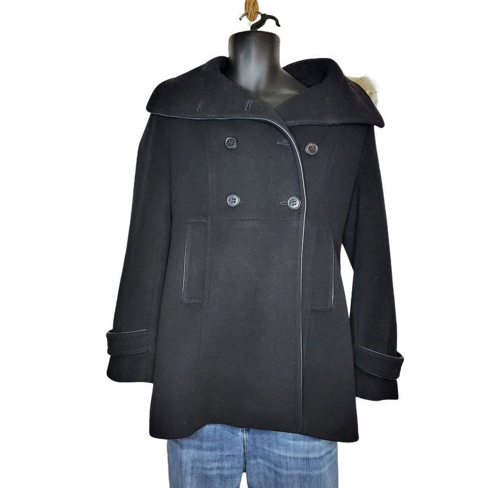 Marc New York Andrew Marc Sz 4 Hooded Peacoat Women
